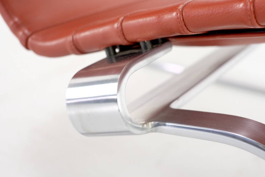 PK20 leather armchairs by Poul Kjaerhom for Fritz Hansen, Denmark 1968.