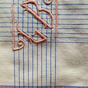 Tablecloth and its 8 monogrammed Scottish napkins GB - 150x140 - cotton