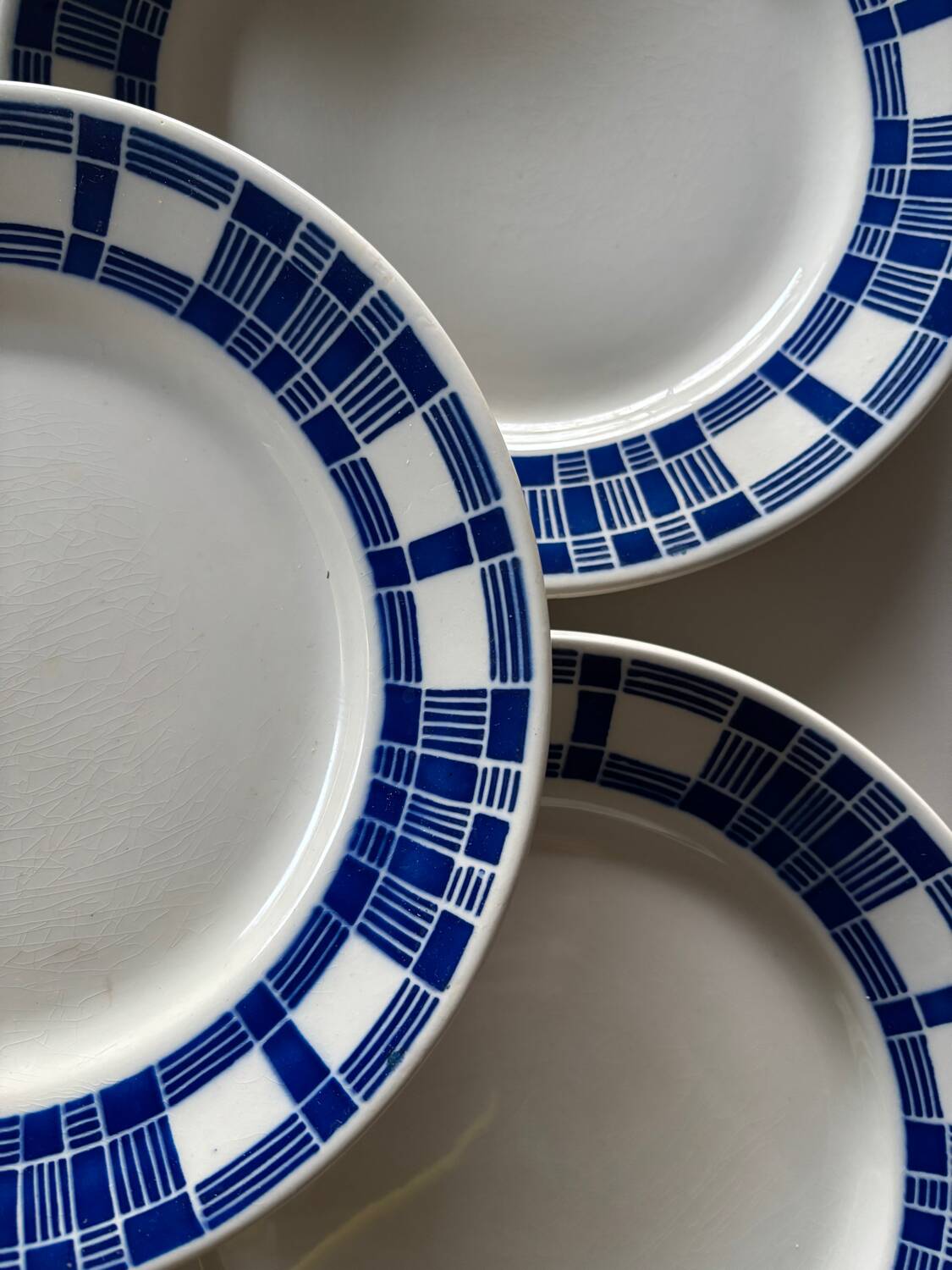 Antique faience plates Badonviller