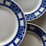 Antique faience plates Badonviller