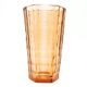 Art Deco vase, pink crystal glass, Zawiercie Glassworks, Poland, 1930s