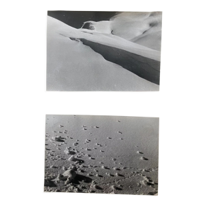 2 photographies noir et blanc argentique