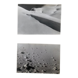 2 photographies noir et blanc argentique début XXe