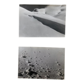 2 photographies noir et blanc argentique début XXe