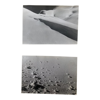 2 photographies noir et blanc argentique début XXe