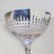 6 crystal champagne coupes Baccarat / Nancy
