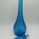 Bottle blue glass vintage italy