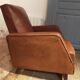 Paire de fauteuils cuir