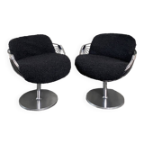 Pair atomic ball chairs by Rudi Verelst for Novalux - Belgium 1974