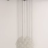Kalmar 'Tulipan' Chandelier Pendant Light, Blown Glass, 1970