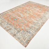 Tapis vintage turc rouge Brunt 7x10, 221x323 cm