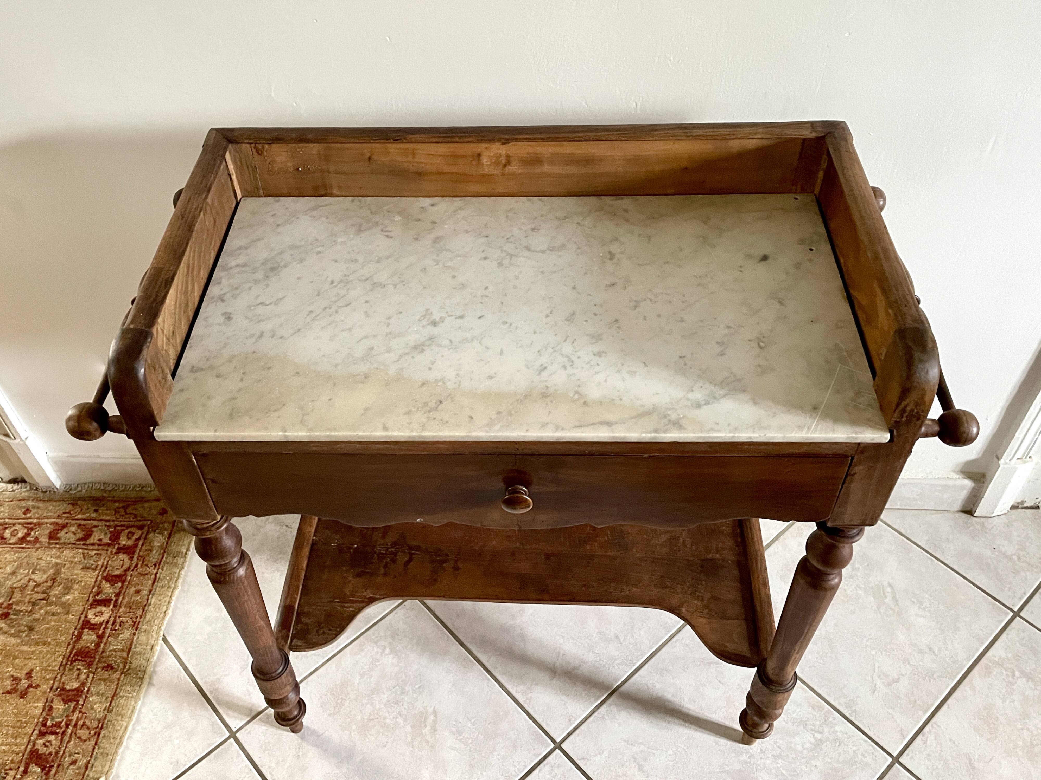White marble dressing table early 20th century