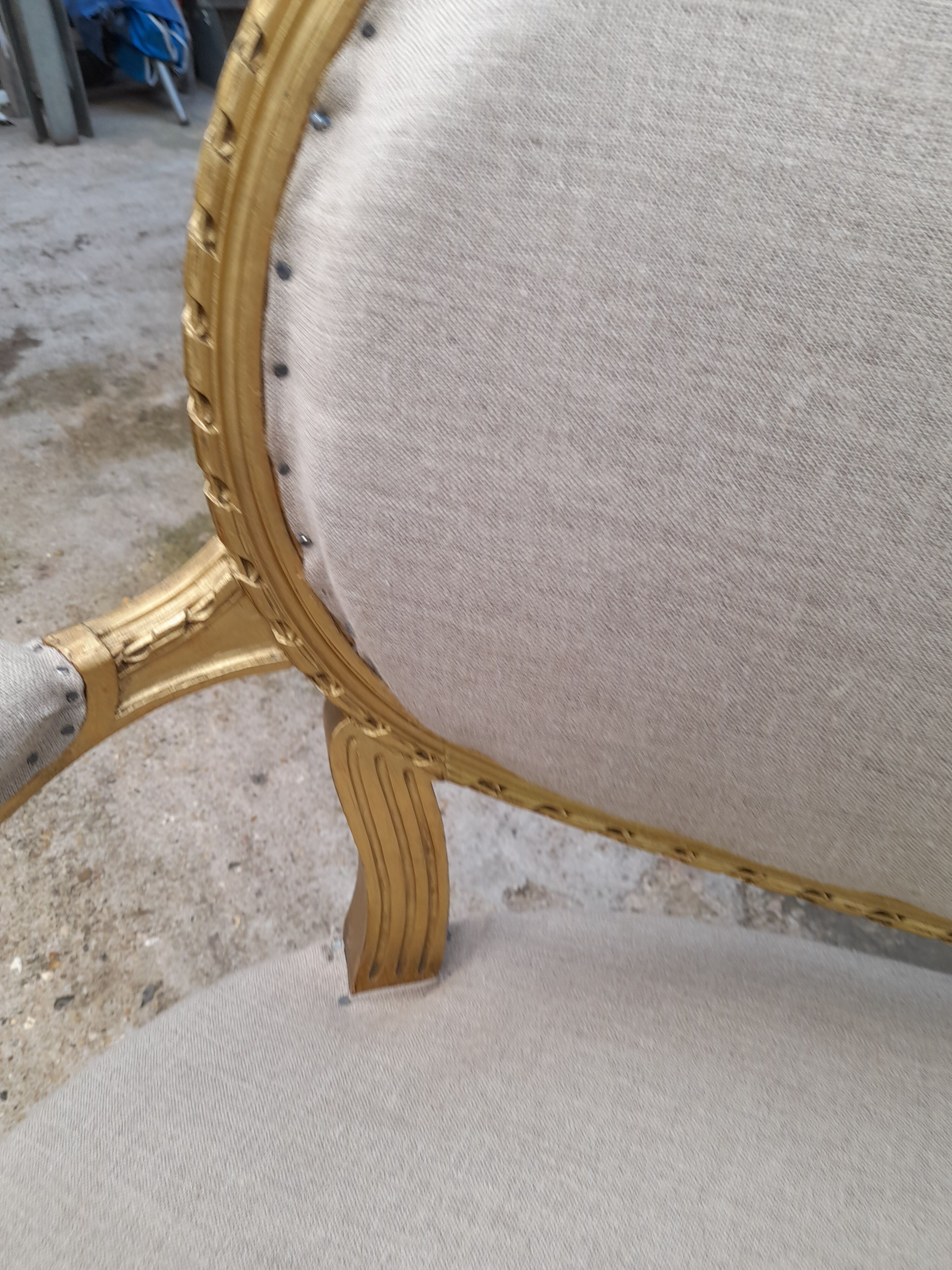 Two-seater bench wood fabric