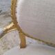 Two-seater bench wood fabric