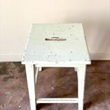 Water green wooden stool