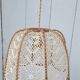 Rattan flower suspension and hook