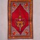 Old turkish oushak rug 118x74 cm vintage