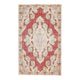 Vintage Turkish Oushak Handmade Wool Cotton Red Area Rug 127x209