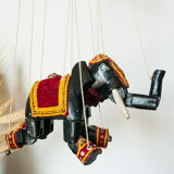 Marionnette éléphant vintage