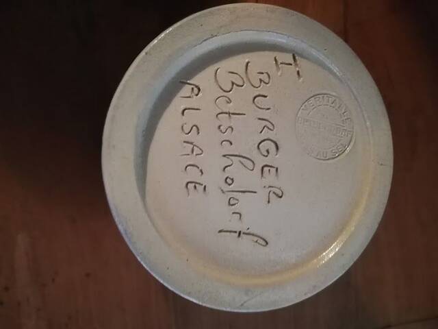 Pot couvert en grès de Betschdorf signé H. Burger – Alsace