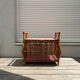 Coffre rotin vintage