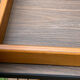 Children's wooden and formica desk and sled chairs 1970