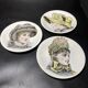 Service de 11 assiettes en porcelaine de paris