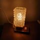 Lampe chevet bureau verre 1960 70