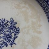 2 semi-deep octagonal plates English ironstone "Chrysanthemum" Minton