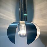 chrome and brushed steel pendant light