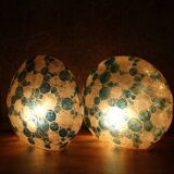 Paire de lampes de chevet contemporaines
