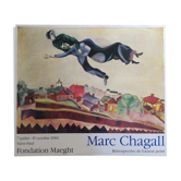 Marc chagall (after) maeght foundation, 1984. original exhibition poster