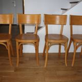 Set of 4 Baumann No. 30 chairs with wide back