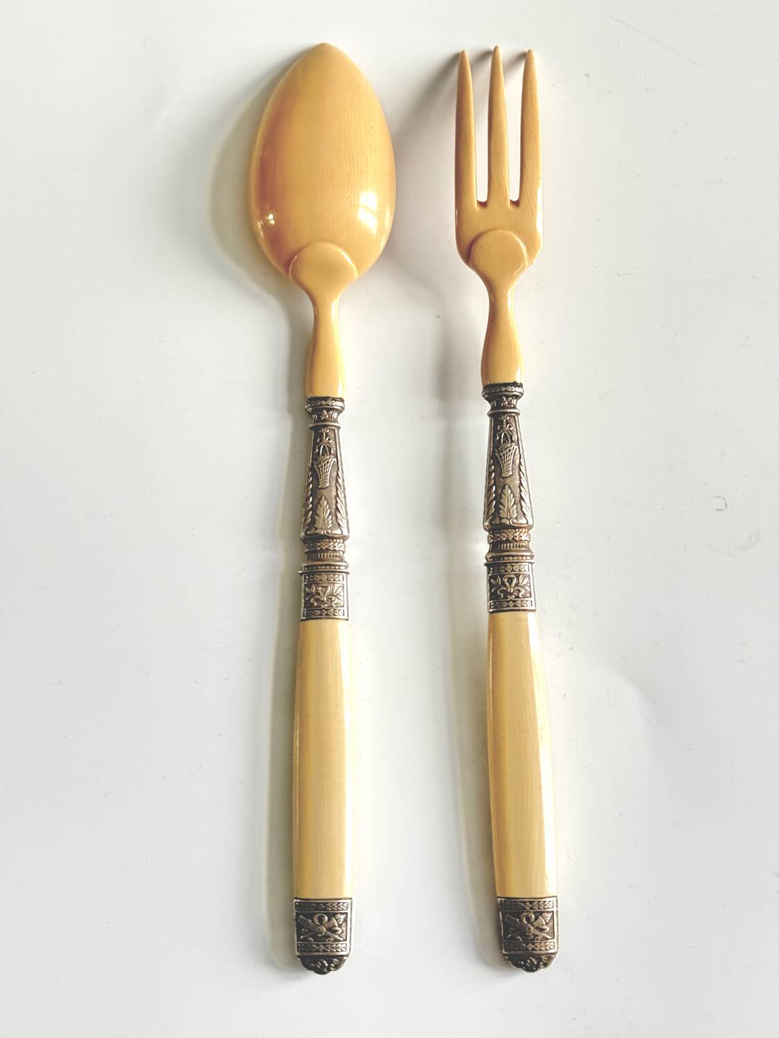 Antique salad cutlery