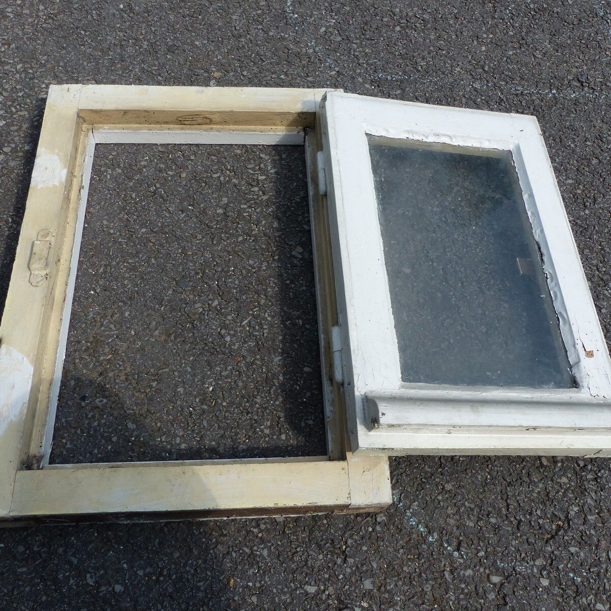 Skylight old wooden window dim L 39 cm x H 55 cm
