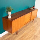 Retro Teak Danish 1960s Long Mid Century Sideboard By Clausen & Søn Denmark