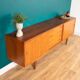 Retro Teak Danish 1960s Long Mid Century Sideboard By Clausen & Søn Denmark