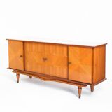 Vintage sideboard / Mid Century. Wood with marquetry finishes. France, 1960s.
