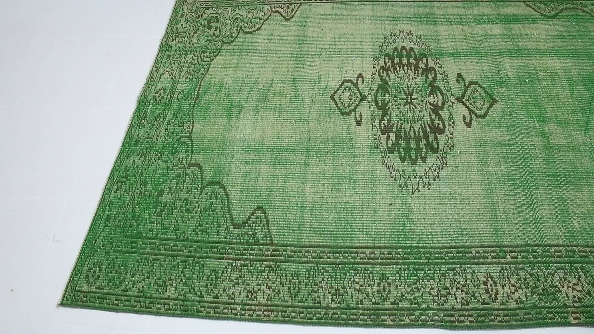 5x8 Shades Of Green Vintage Area Rug, 155x238Cm
