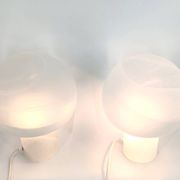 Paire de lampes de table champignons par Peil & Putzler, années 1970