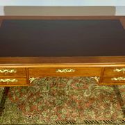 Empire style desk return from egypt double sided in mahogany and gilded bronzes year 1900