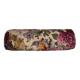 XL floral linen canvas bolster cushion from the 1950s.