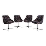 Set of 4 vintage swivel shell chairs - 1970s