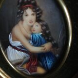 Miniature medallion painting Hil