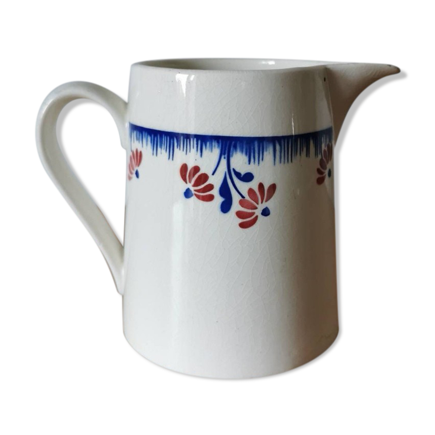 Badonviller earthenware milk jug