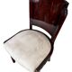 Table chair in rosewood and suede