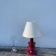 Burgundy ceramic lamp
