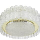 Lustre Doria Murano in glass tubes with brass surround, Germany, 1960s