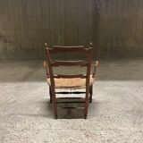 Provencal armchair, straw seat