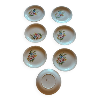 8 Digoin Sarreguemines plates